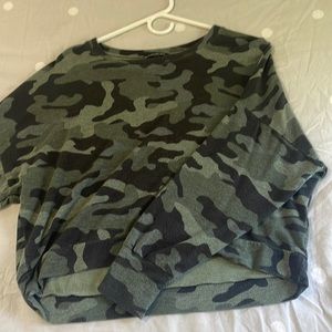 Lightly worn camo long sleeve top. Perfect conditions. Originally from express